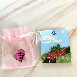 Valfre Cool Driver and Girl Power Brooch Set
